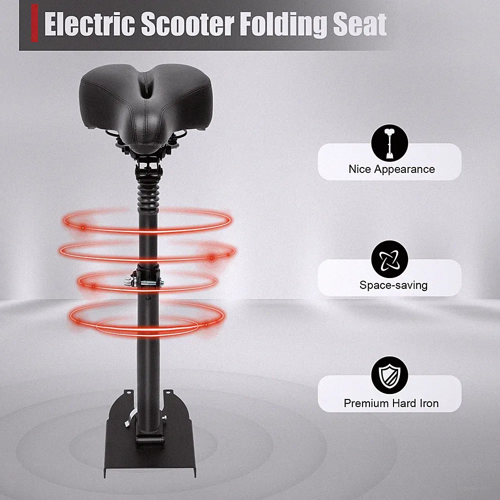 Faltbarer stoßdämpfender Sitz E-Scooter verstellbarer Skateboard-Sattel NEU DHL