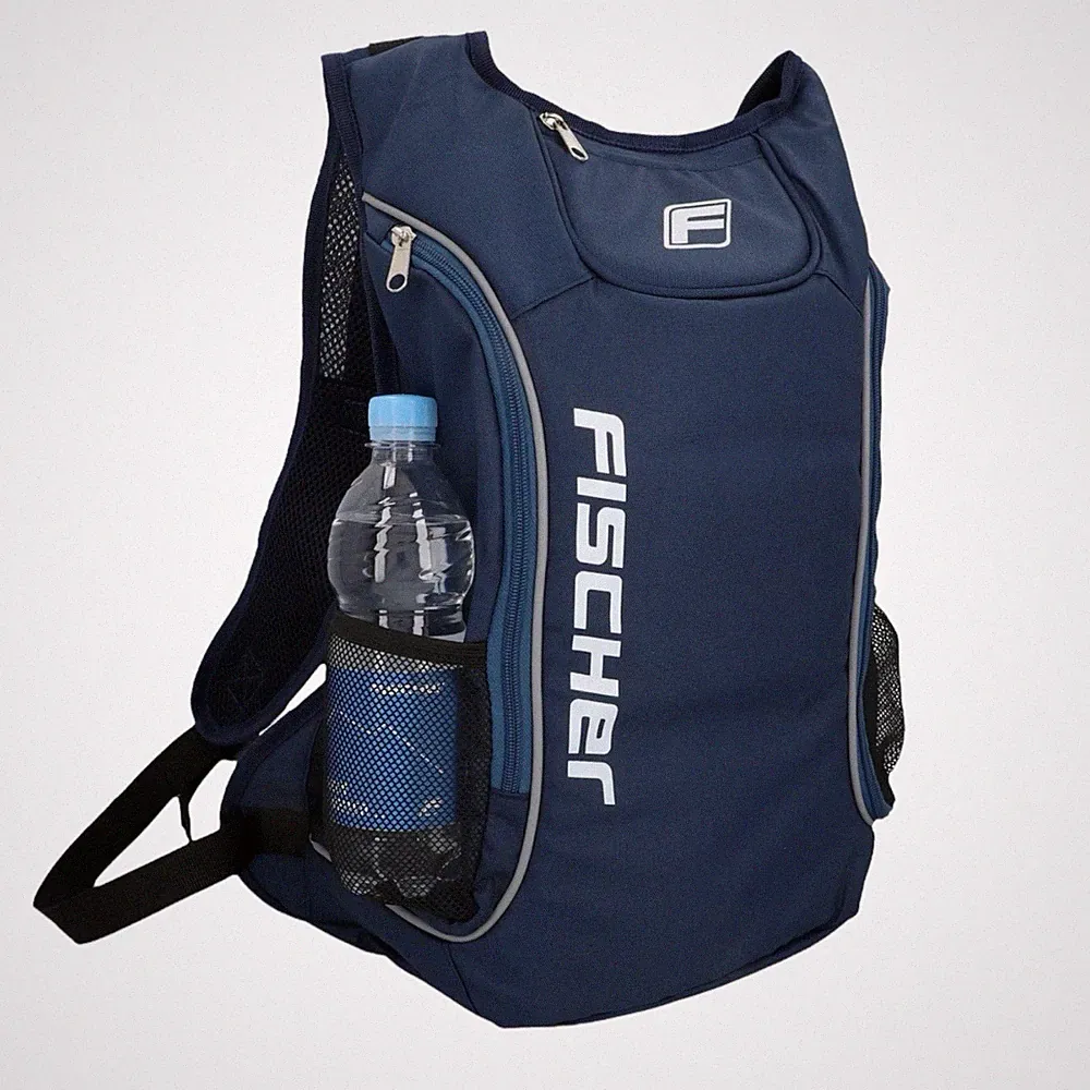 FISCHER Fahrrad Rucksack mit Blinkfunktion, E-Scooter, LED Blinker, Sicherheit