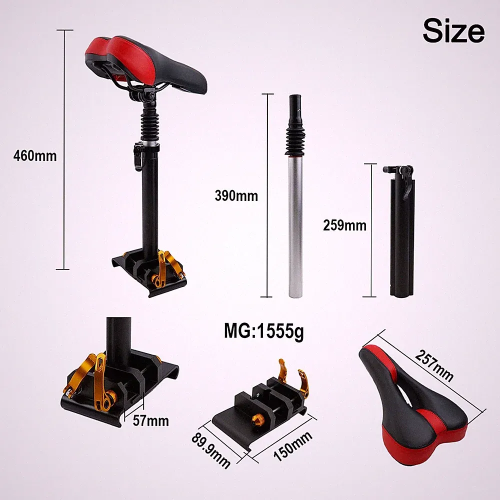 for e-scooter Für Sitzsattel Für for xiaomi M365/Pro Sitzsattel ABS+Metall