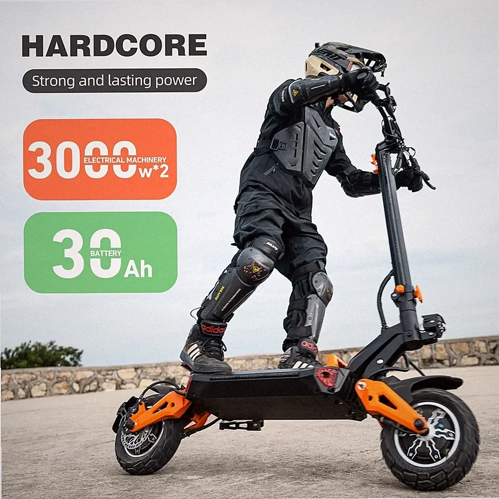 Freeboy H9 Elektroroller 6000W 30Ah 80KM/H Offroad E-Scooter 80KM 11" E-Roller