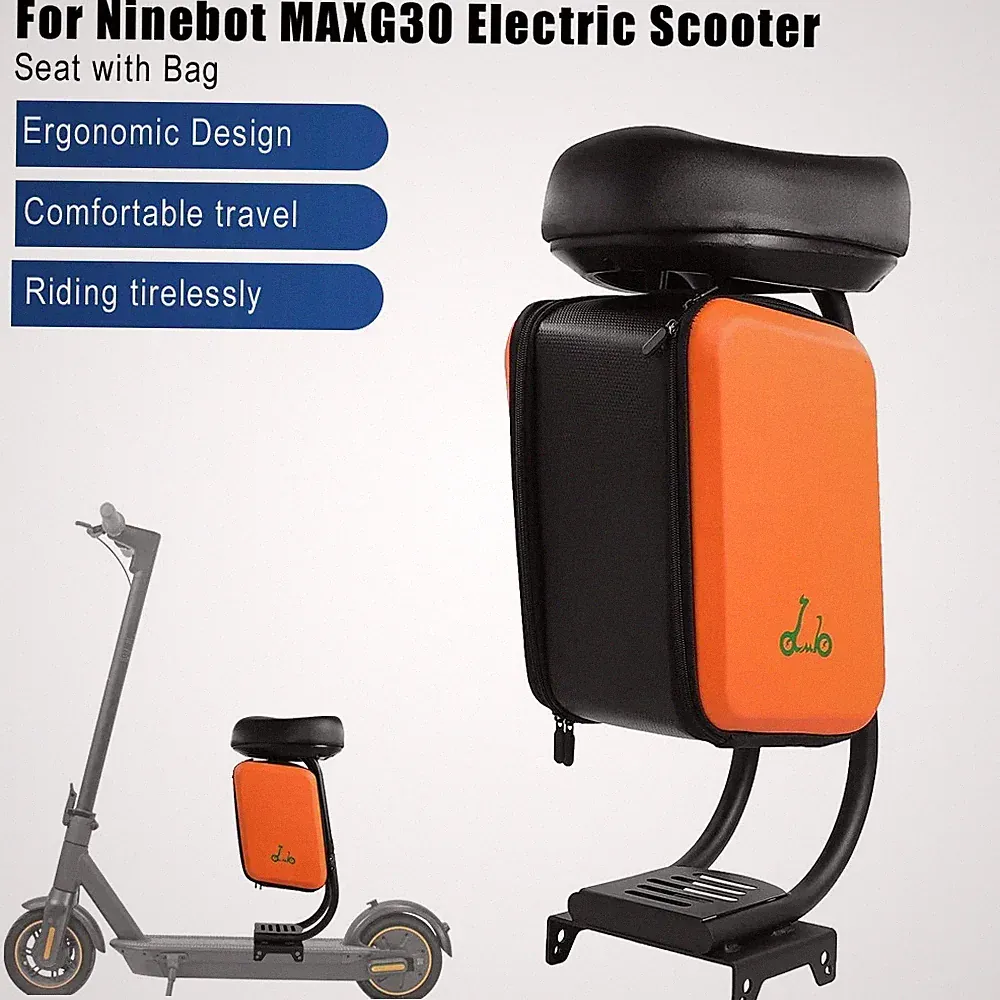 Für Ninebot Segway MAX G30 Elektro E-Scooter Sitz w / Aufbewahrungstasche Kissen