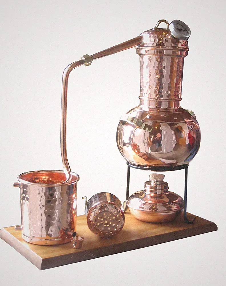 Gebrauchte Destille, 2L "Kalif" mit Aromakorb Destillieranlage 2 Liter