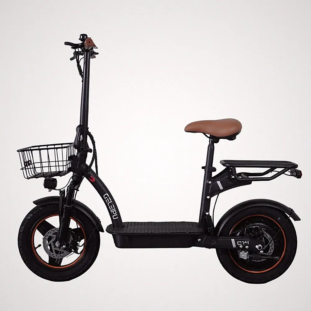 Geleipu C14 E-Scooter mit Sitz 500W 17,5Ah Elektroroller 14'' E-Roller Bis 100km