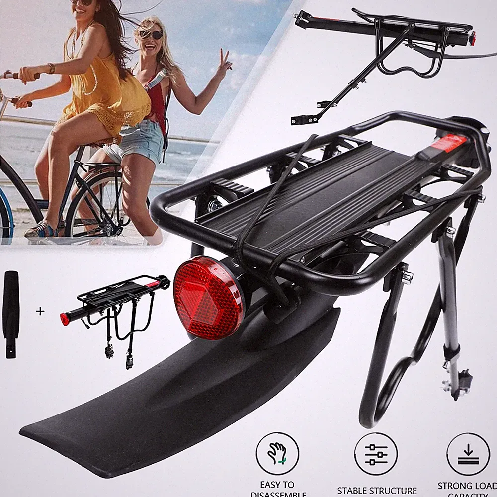 Gepäckträger Mountainbike Verstellbarer Alu Fahrradgepäckträger mit Schutzblech