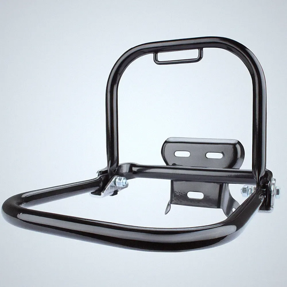 Gepäckträger schwarz kurzer Stützbügel mit Schutzblechhalter für Simson S50 S51