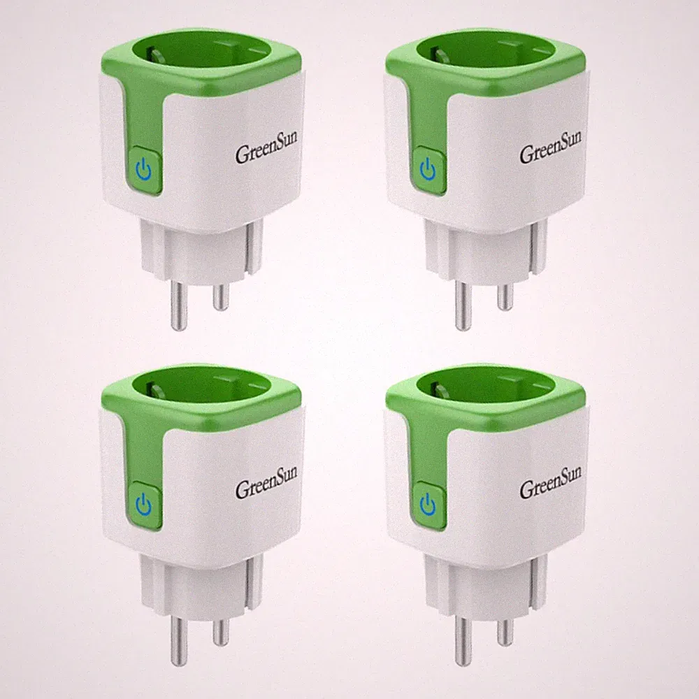 GreenSun 16A Wlan Steckdose Stromzähler Zeitschaltuhr Sprachsteuerung mit Alexa