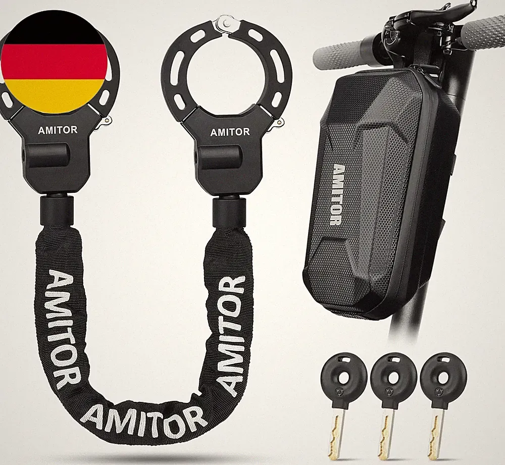 Handschellenschloss E Scooter Schloss Mit Tasche 3L Leicht Für Xiaomi Segway Nin