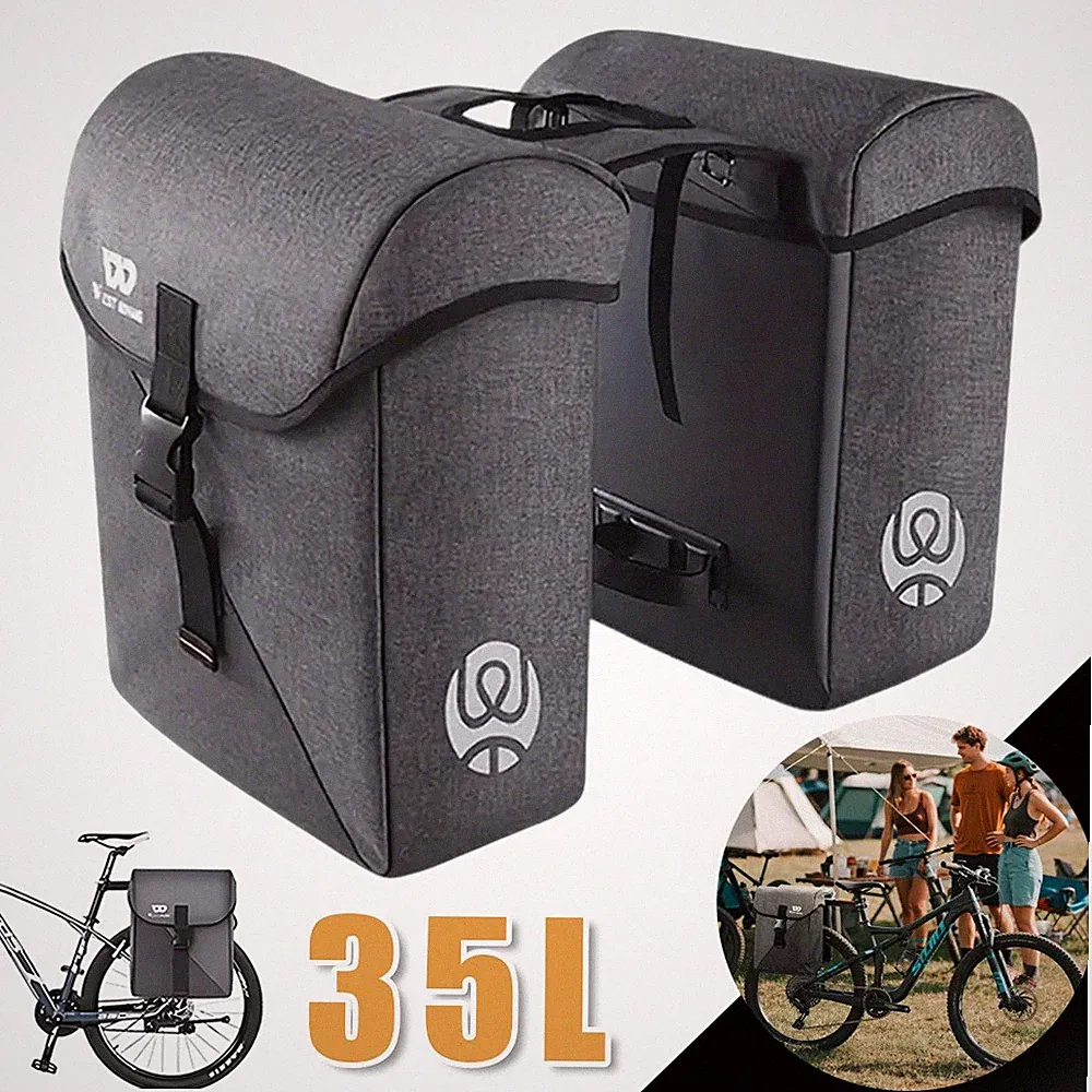 Hinterradtaschen Gepäckträgertasche Fahrrad Rucksack mit Regenschutz für e-Bike