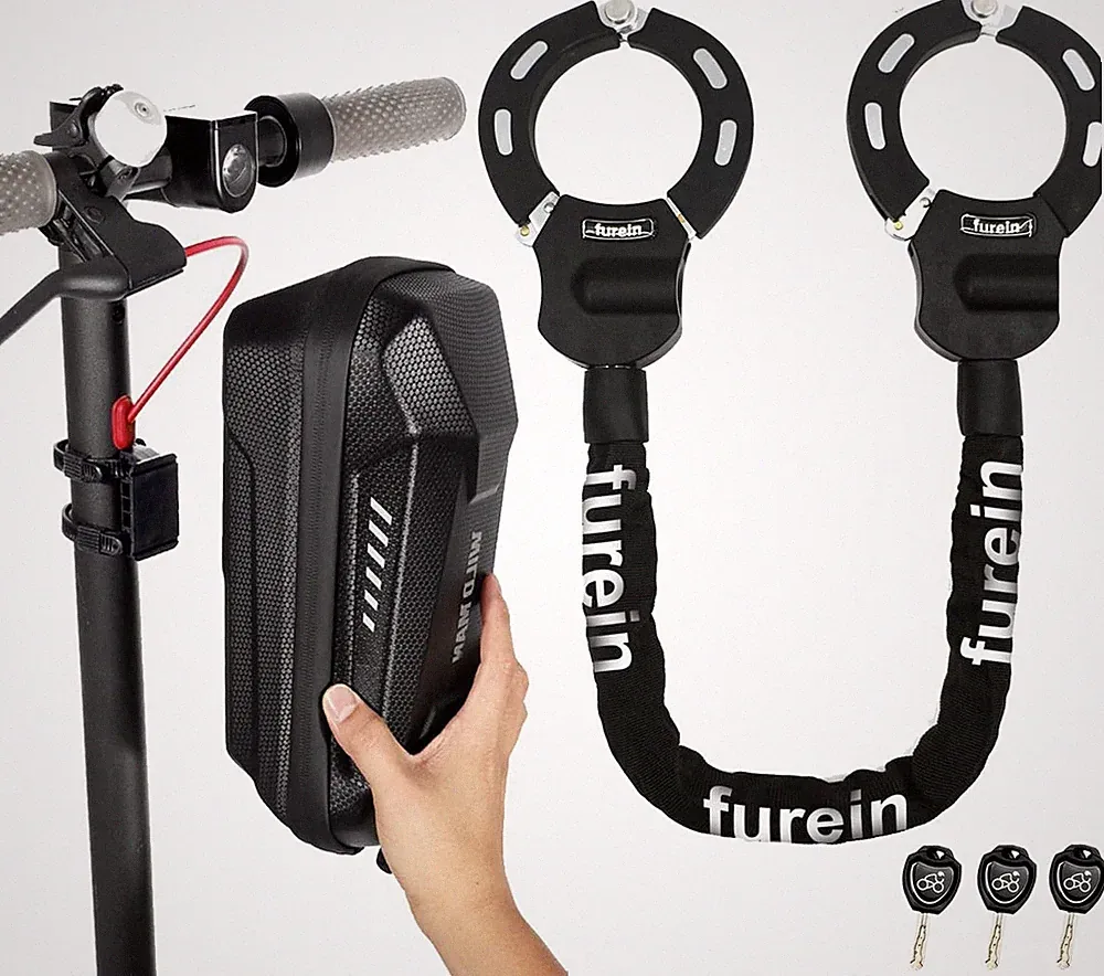 Hochsicherheitsschloss für E-Scooter & Fahrräder mit Silikonschutz