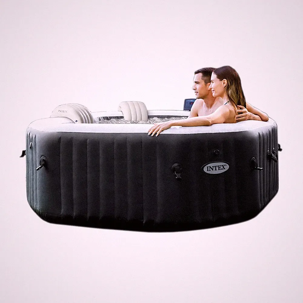 INTEX Whirlpool PureSPA Jet Bubble Deluxe 28458 onyx black Ø201 App Steuerung