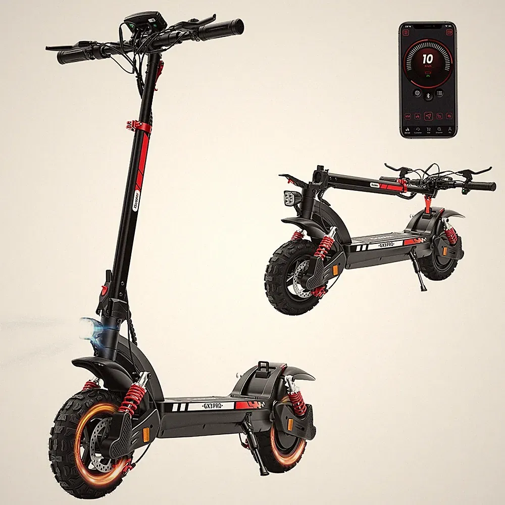 iScooter GX3PRO Elektroroller mit Sitz 1200W 17,5AH Offroad E-Scooter 50km/h NEU