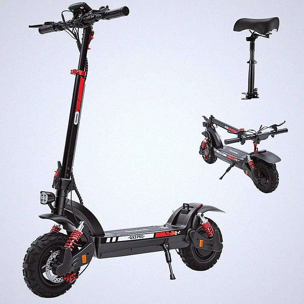 iScooter GX3PRO Elektroroller mit Sitz 1200W 17,5AH Offroad E-Scooter bis 60KM