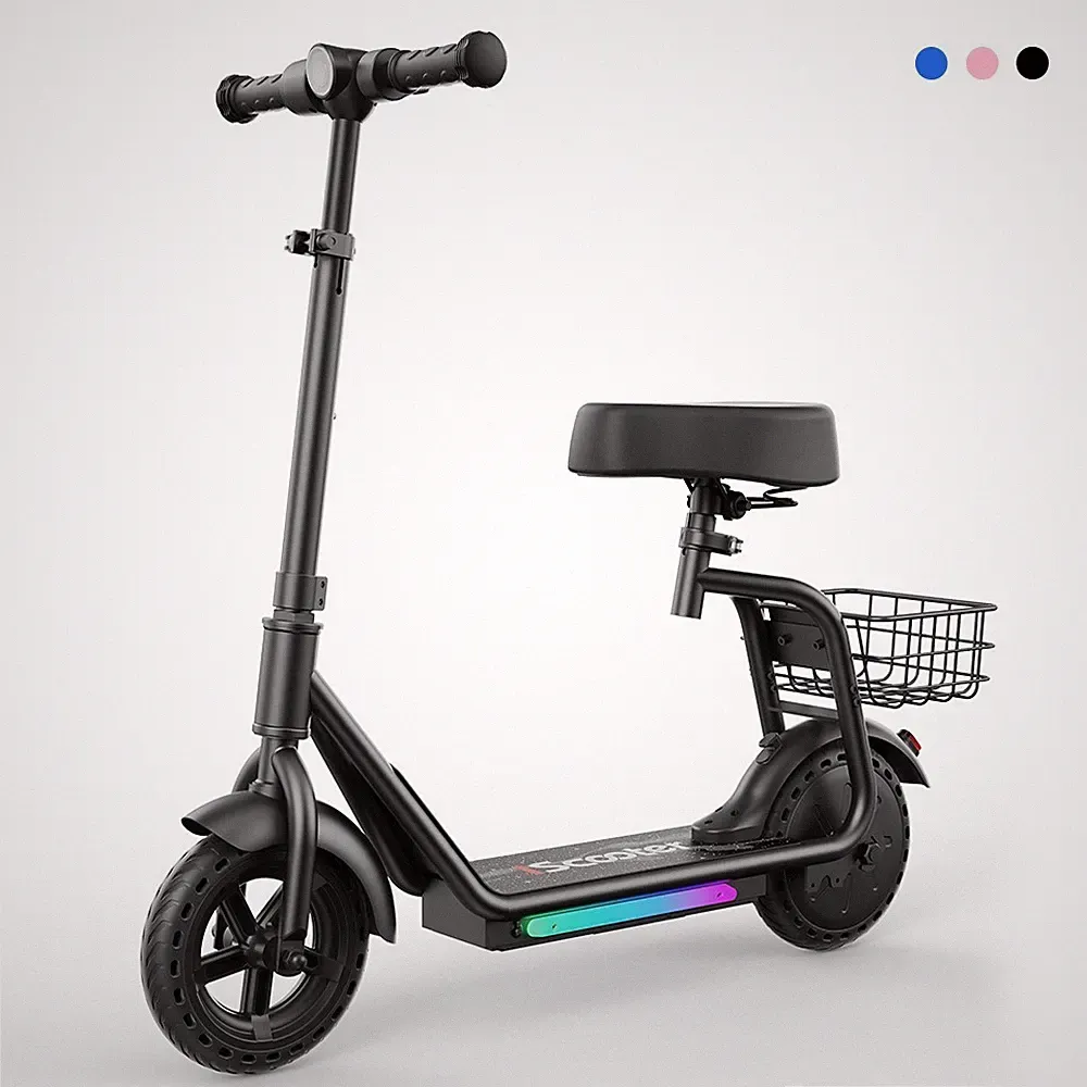 iScooter iK7 8,5'' Kinderroller 250W 2in1 E-Scooter mit Sitz & Korb Bis 20km/h