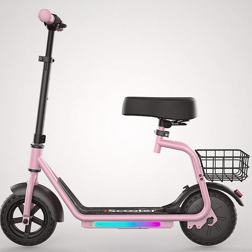 iScooter iK7 Kinder E-Scooter 250W 2in1 Elektroroller 20km/H mit Sitz & Korb