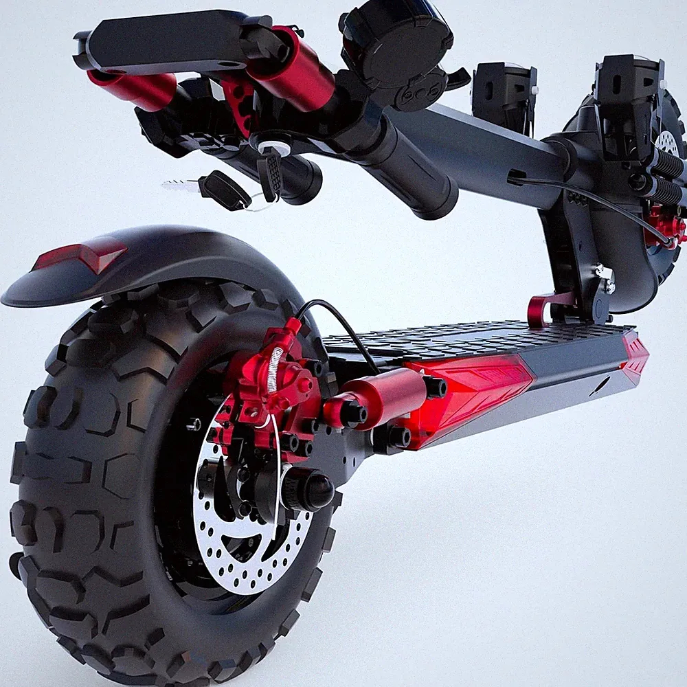 J11Max Elektroroller 11'' E-Roller 1200W 18Ah Off-road E-Scooter Mit Sitz 50km/h