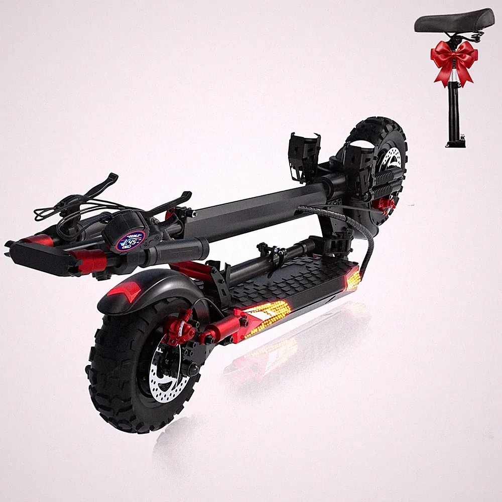 J11Max Elektroroller 11'' E-Roller 1200W 48V 18Ah E-Scooter Mit Sitz Bis 50 km/h