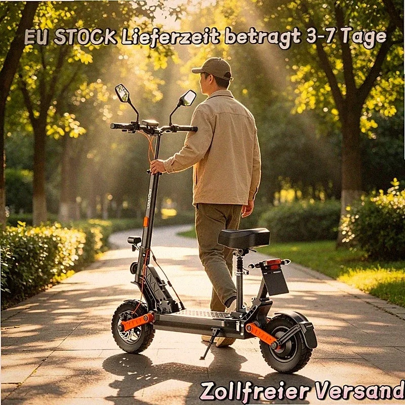 Joyor S8E E-Scooter mit Straßenzulassung(EEC) 800W 26AH 45 kmh E-Roller mit Sitz