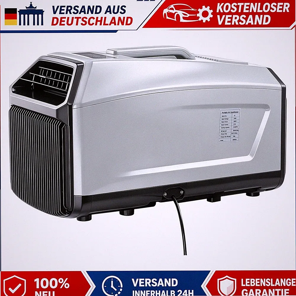 Klimagerät Fenster mit WiFi Sprachsteuerung 5100BTU Energiesparende Timer Leise