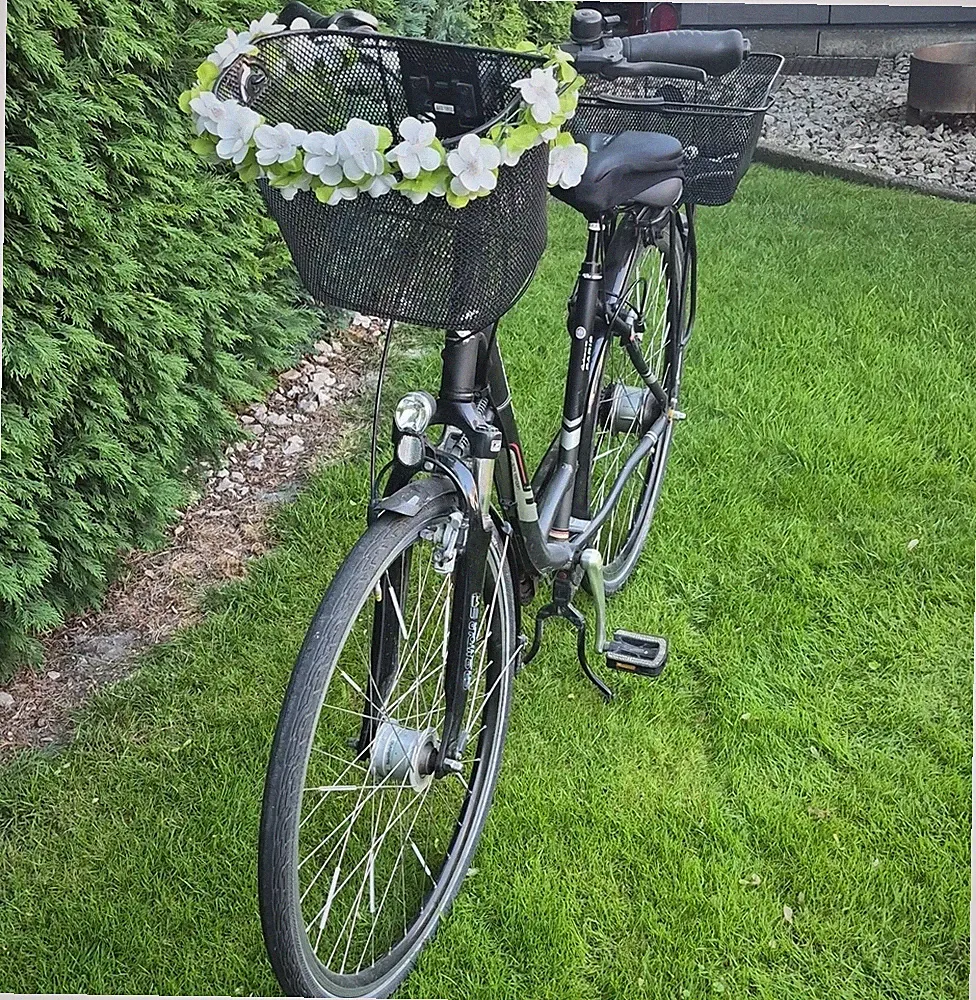 Kreidler City Bike mit Vorderkorb, Gepäckträger, Schutzblech, Kettenschutz