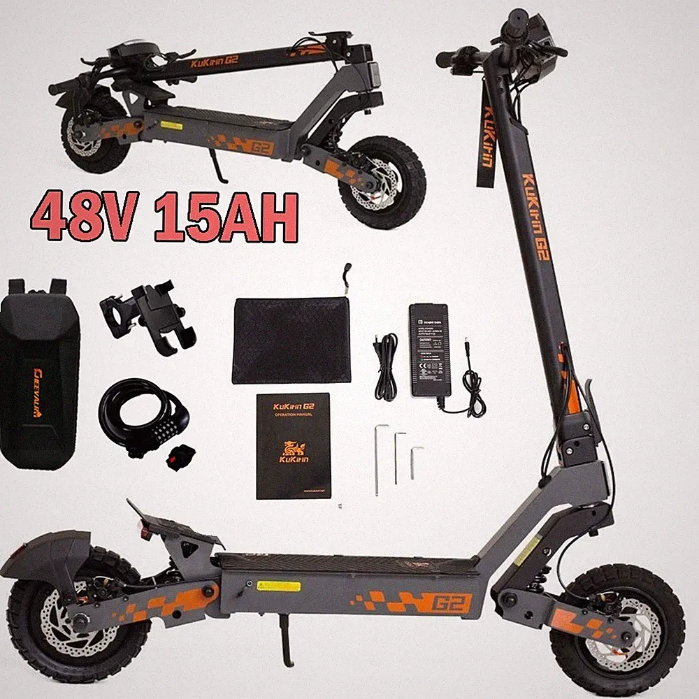 Kukirin G-2 800W Elektroroller 48V 15Ah 10 ZOLL Klappbar Offroad E-Scooter 50KM