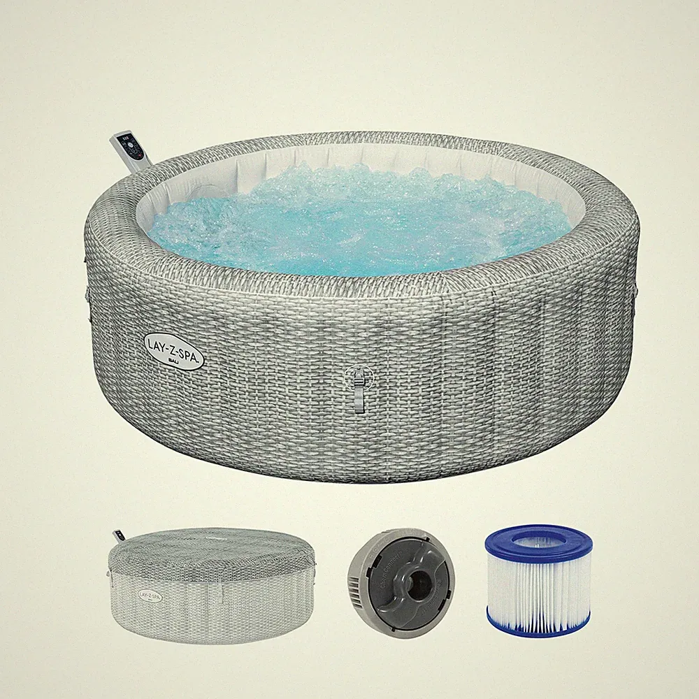 LAY-Z-SPA® Energiespar-Whirlpool Bali AirJet™ mit App-Steuerung, Ø 196 x 71 cm