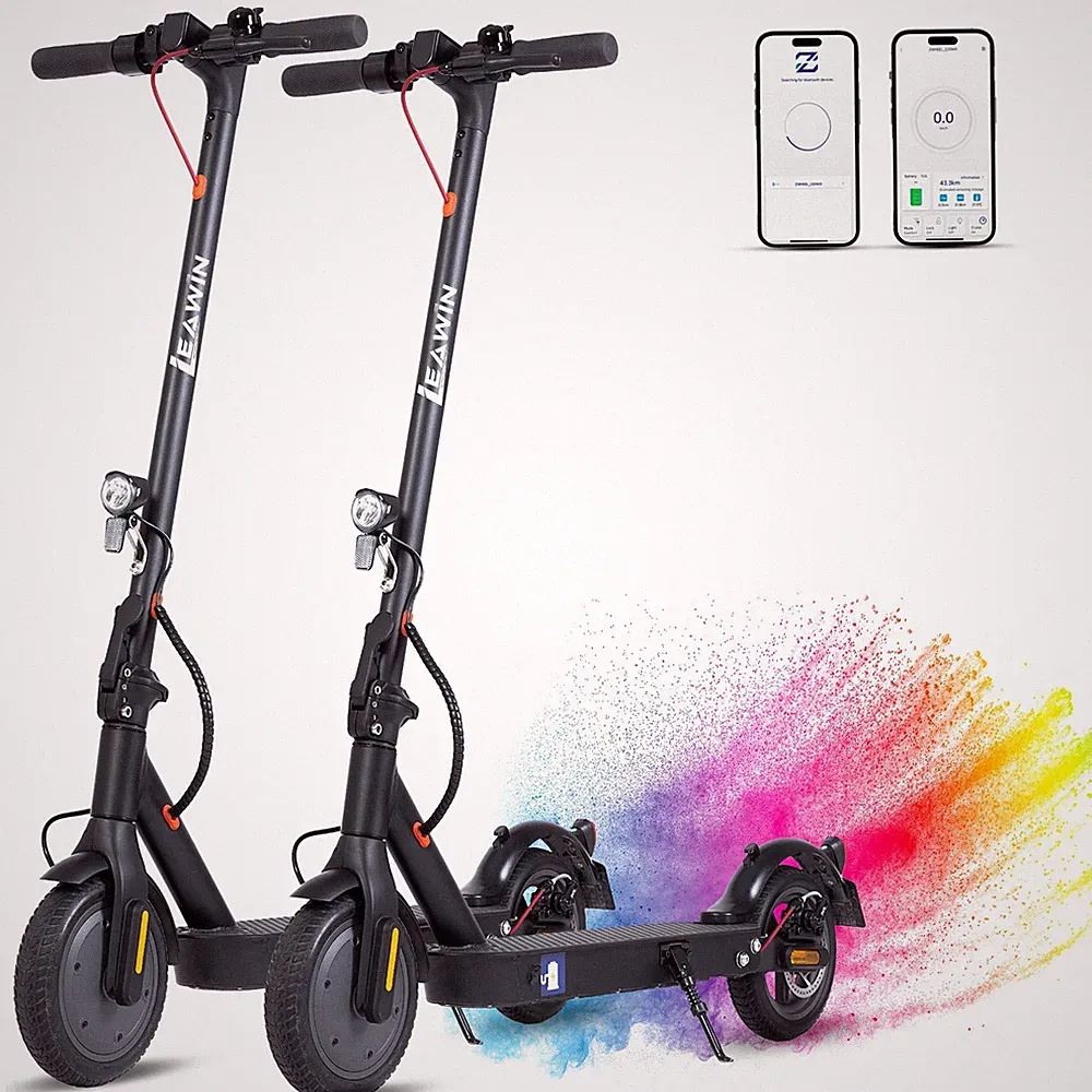 Leawin E9 E-Scooter mit Straßenzulassung 350W 7,5Ah 8,5'' Elektroroller Faltbar