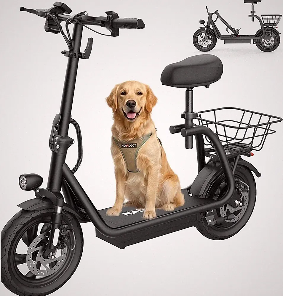 M5 E-Scooter 12'' E-Roller mit Sitz 560W 7,8Ah offroad Elektroroller Bis 32 km/h