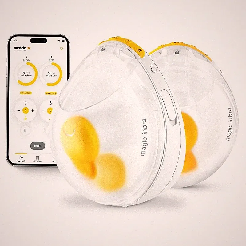 Medela Magic InBra tragbare kabellose Doppel-Milchpumpe mit App-Steuerung, NEU