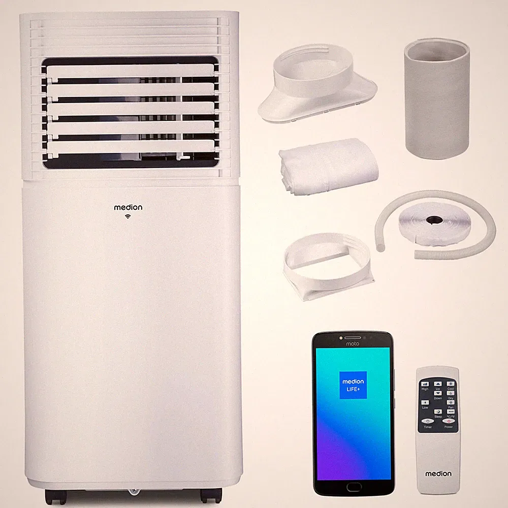 MEDION Smarte Mobile Klimaanlage mit Abluftschlauch P901