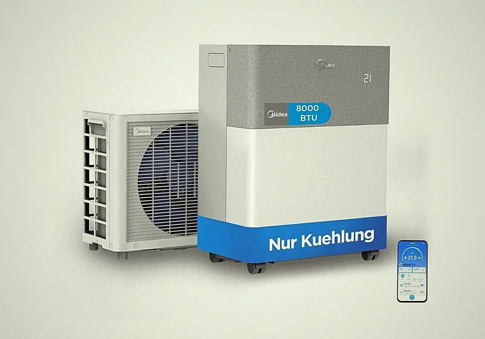 Midea Porta Split Klimaanlage Mobile Split Cool A++ 8000 BTU 2,35kW Leise NEUOVP