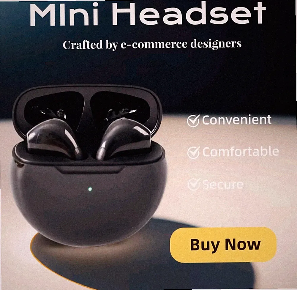 Mini Headset In-Ear-Kopfhörer Bluetooth kabellos mit Ladecase, 2er, Farben