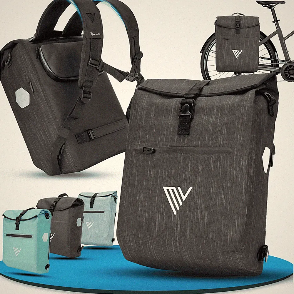 gepäckträgertasche mit rucksack