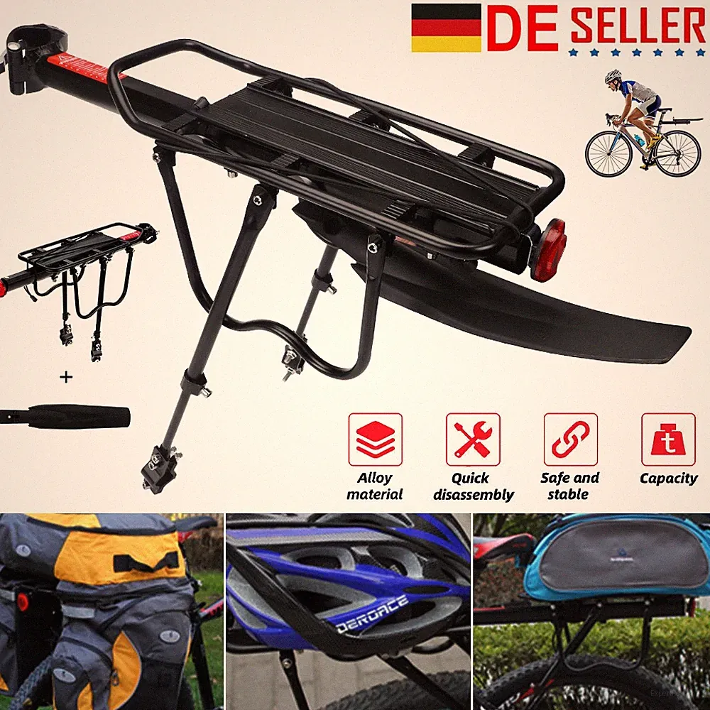 Mountainbike Gepäckträger Fahrrad Gepäckträger Schnellspanner mit Schutzblech