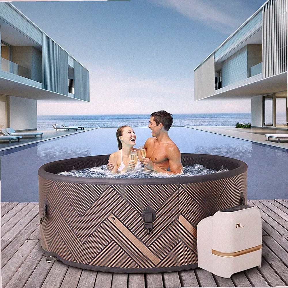 MSpa Whirlpool Luxus Outdoor Pool aufblasbar Mono Wellness 6 Personen Ø173x65 cm