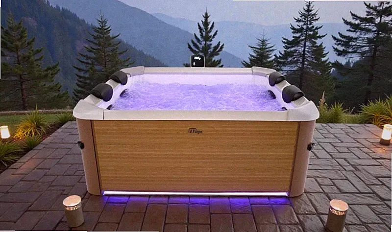 MSpa Whirlpool OSLO AMBER neustes Modell -LED / UVC / APP Outdoor Indoor Pool