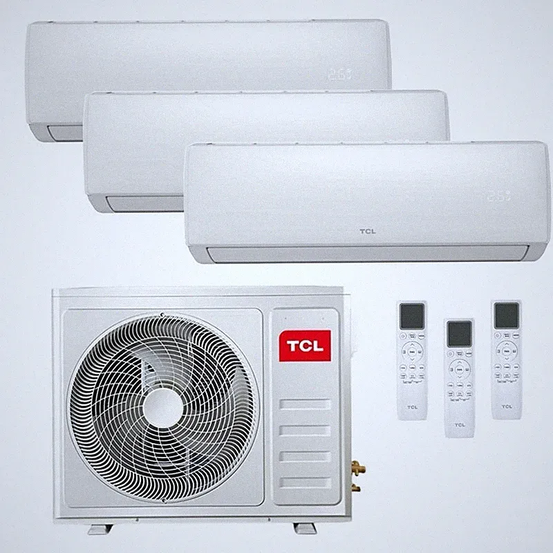 Multi Split Klimaanlage 9000+9000+12000BTU TCL SAVE IN mit Wärmepumpe und WiFi
