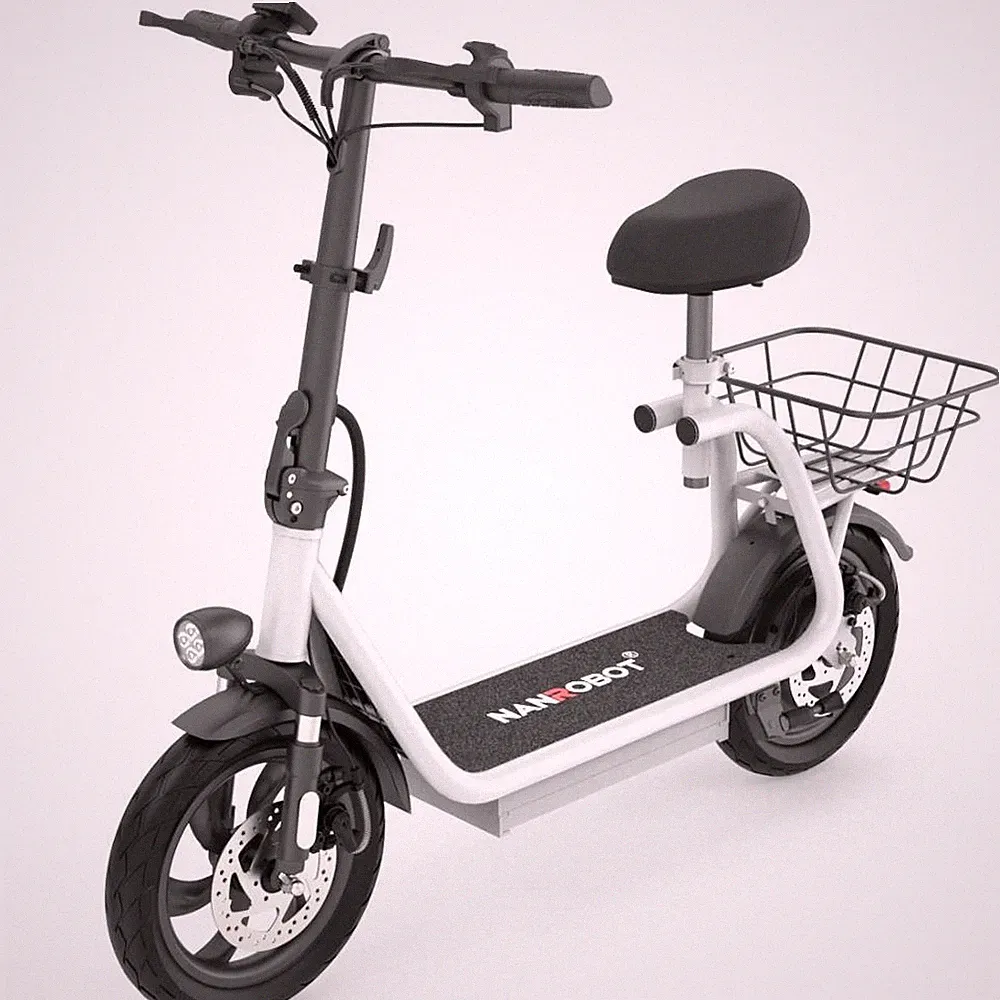 Nanrobot M5 Lite 12'' E-Scooter 350W Elektroroller mit Korb&Sitz Bis 25 km/h NEU