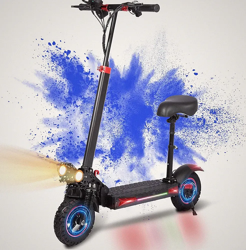 Neu 2025 E-Scooter für Erwachsene 48V 18Ah 11"Offroad-Vakuumreifen mit Sitz