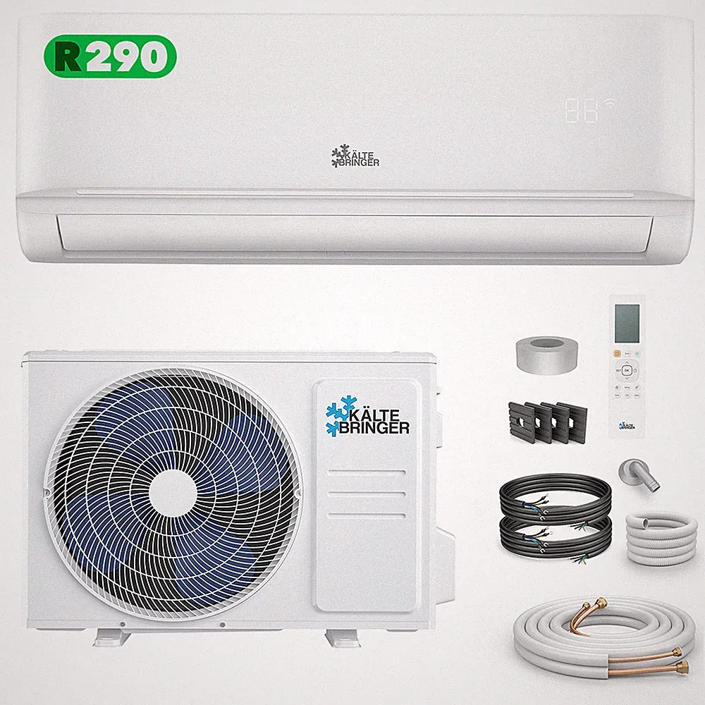 R290 Split Klimaanlage Klimagerät Heizfunktion 12000BTU Klima 3,4kW WLAN APP