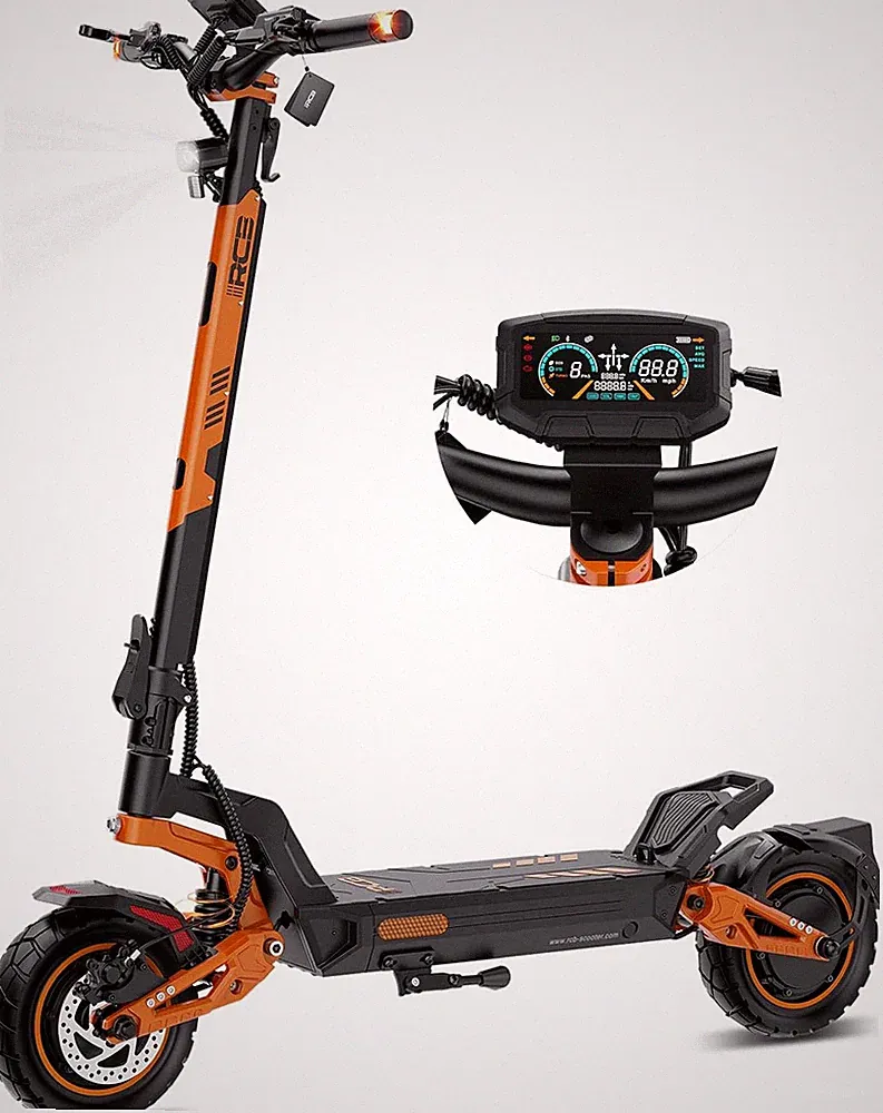 RCB D7 MAX E‑Scooter,Elektroroller Erwachsene ABE Straßenzulassung, NFC, Blinker