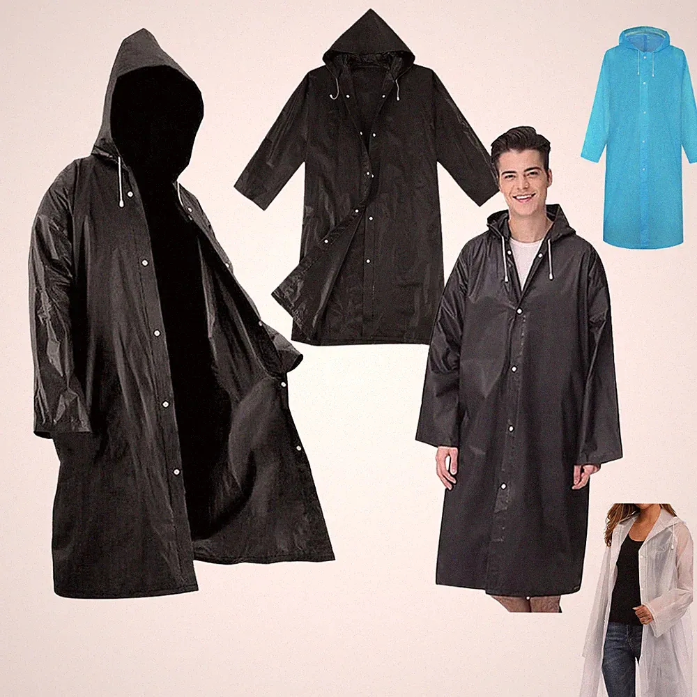 Regenponcho mit Kapuze Regencape Regenjacke Regenschutz Unisex Universal