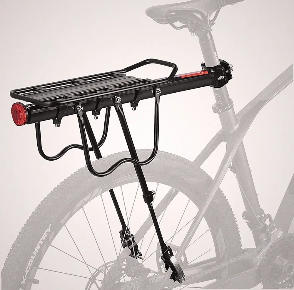 ROCKBROS Fahrrad Alu Gepäckträger MTB Schnellspanner für 24"-29" mit Reflektor