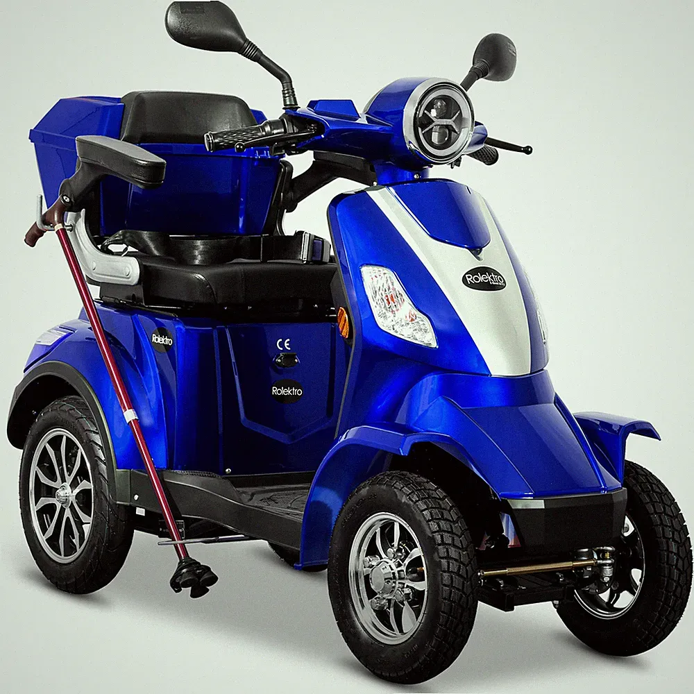 Rolektro, E-Quad 25 Blau 1000 Watt Elektromobil E-Scooter E-Roller Seniorenmobil
