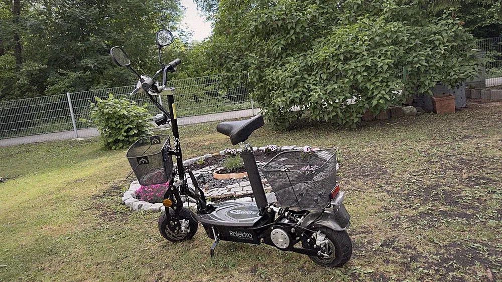e-scooter mit sitz und straßenzulassung