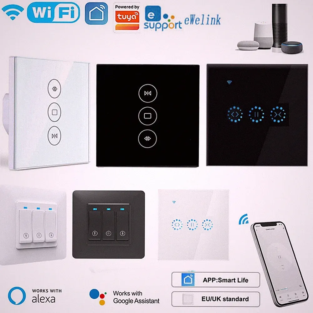 Rolladen Zeitschaltuhr Wifi Rolladenschalter mit Alexa Google Jalousien Schalter