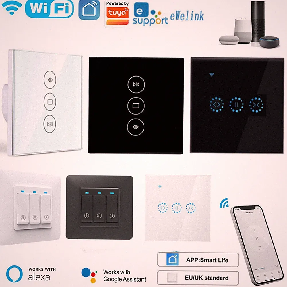 Rolladen Zeitschaltuhr Wifi Rolladenschalter mit Alexa Google Jalousien Schalter