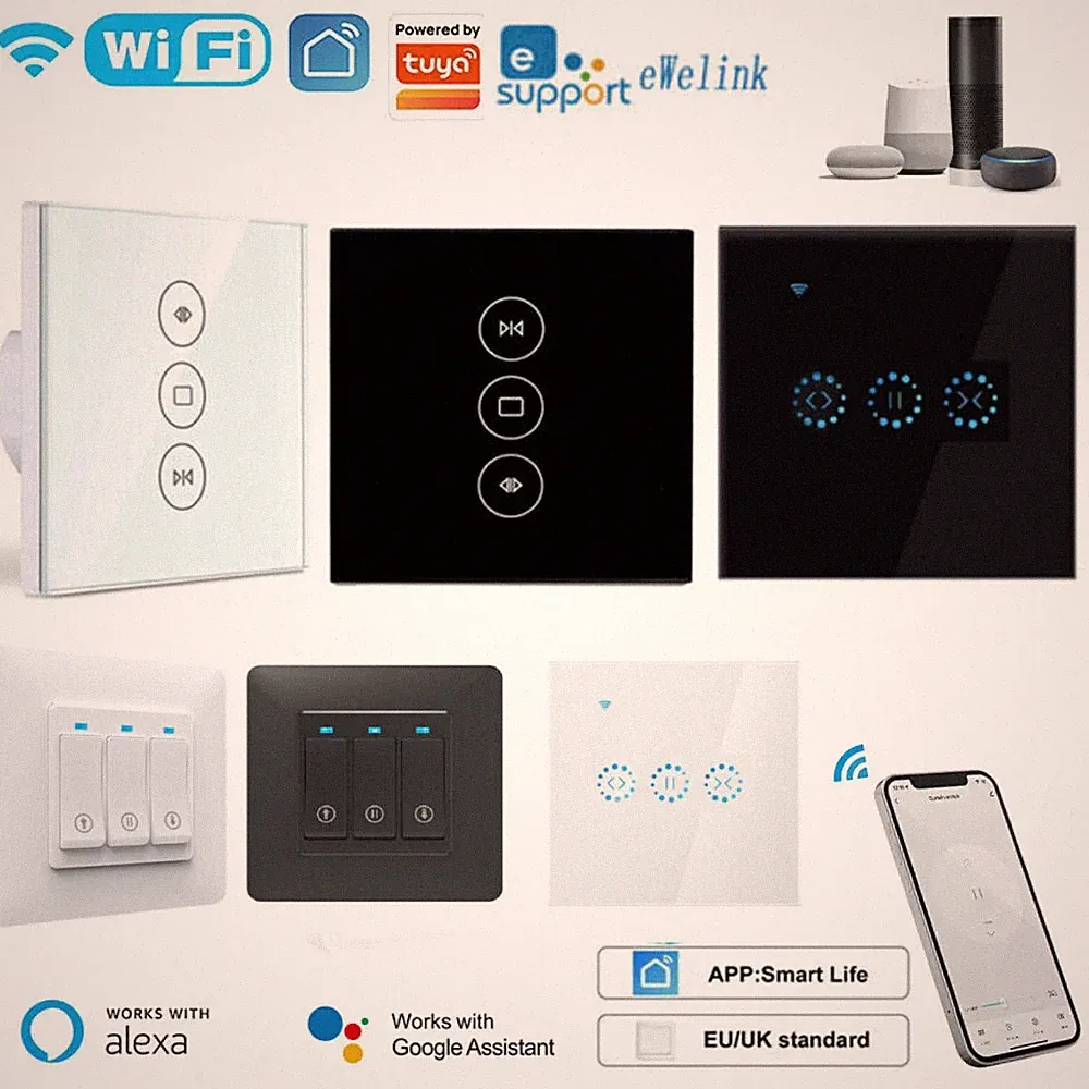 Rolladen Zeitschaltuhr Wlan Rolladenschalter mit Alexa-Google Jalousien Schalter