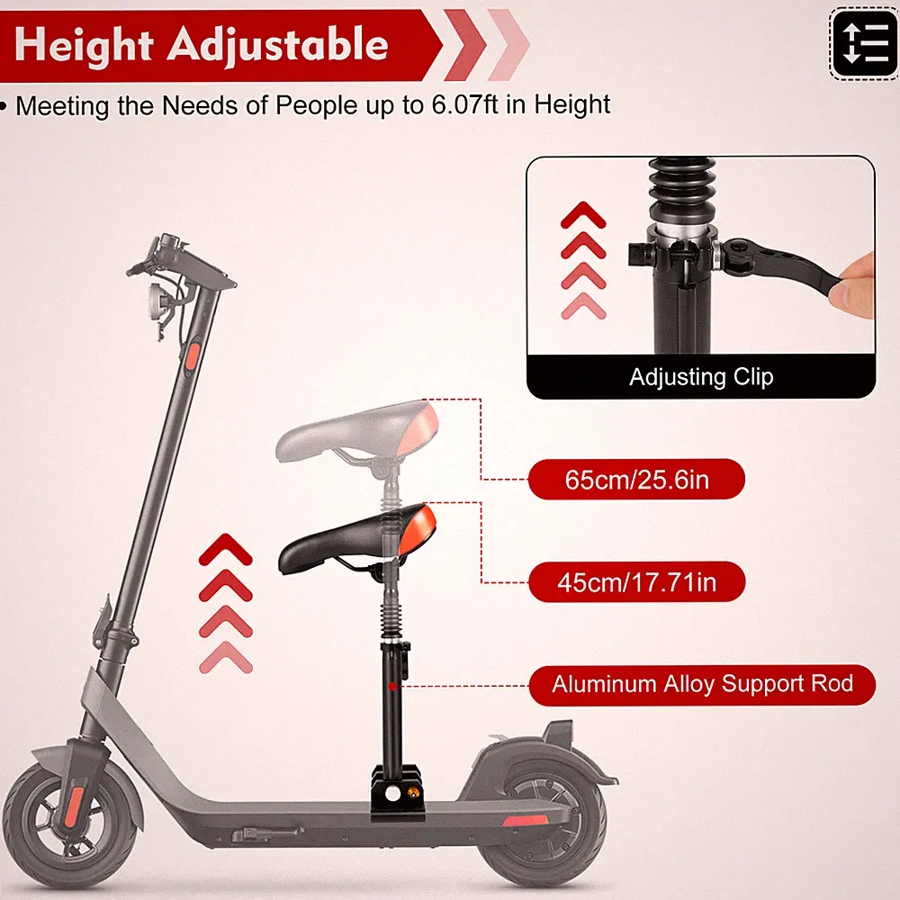 Rollersitz Fahrradsitz Faltbar Fahrrad Sattel Universal Sitz für E-Scooter DHL