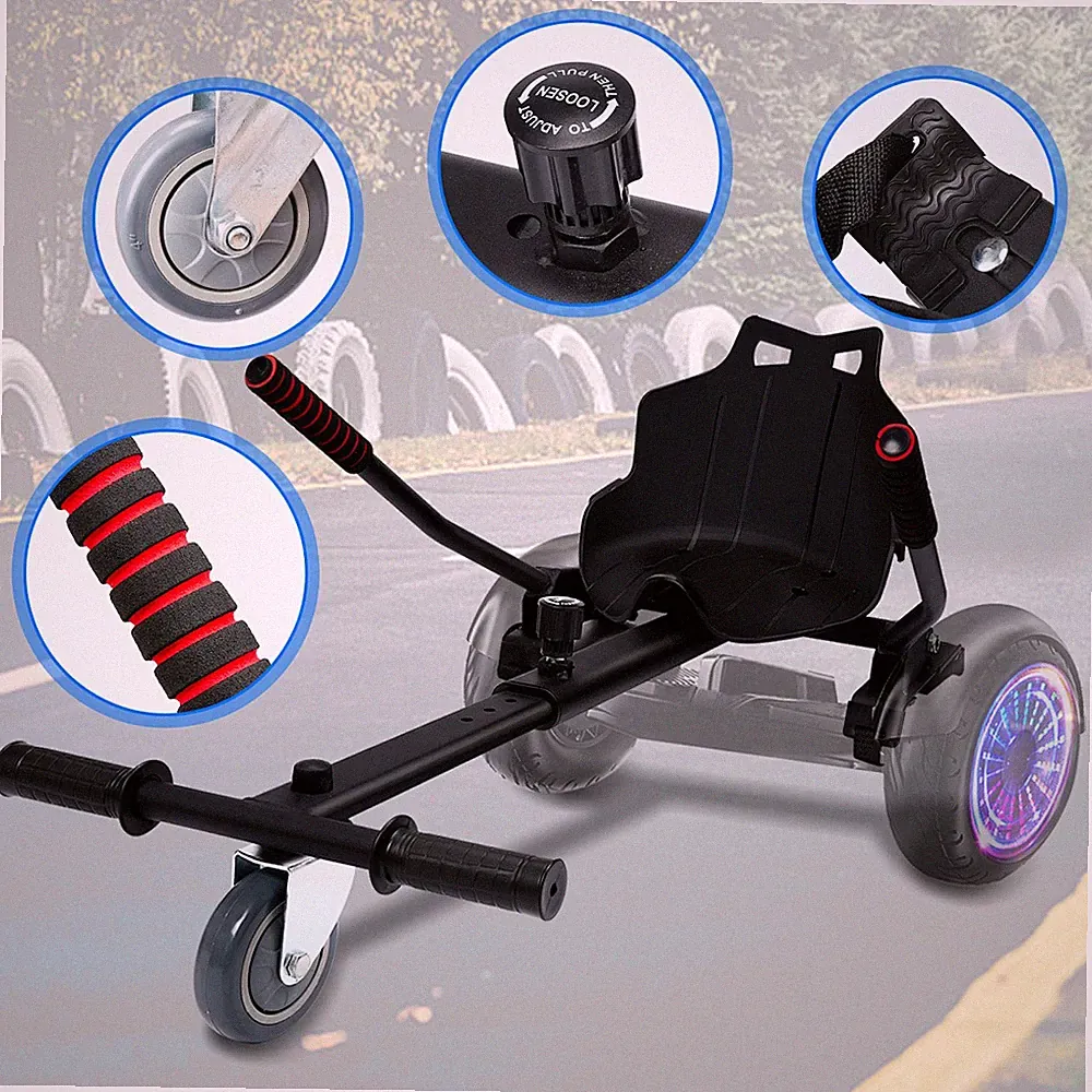 Sitzscooter Sitz für Hoverboard Hoverboard Sitz Kartsitz Kit Aufsatz Hovercart