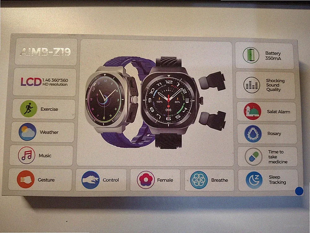 Smartwatch mit integrierten Kopfhörer/Bluetooth Earbuds